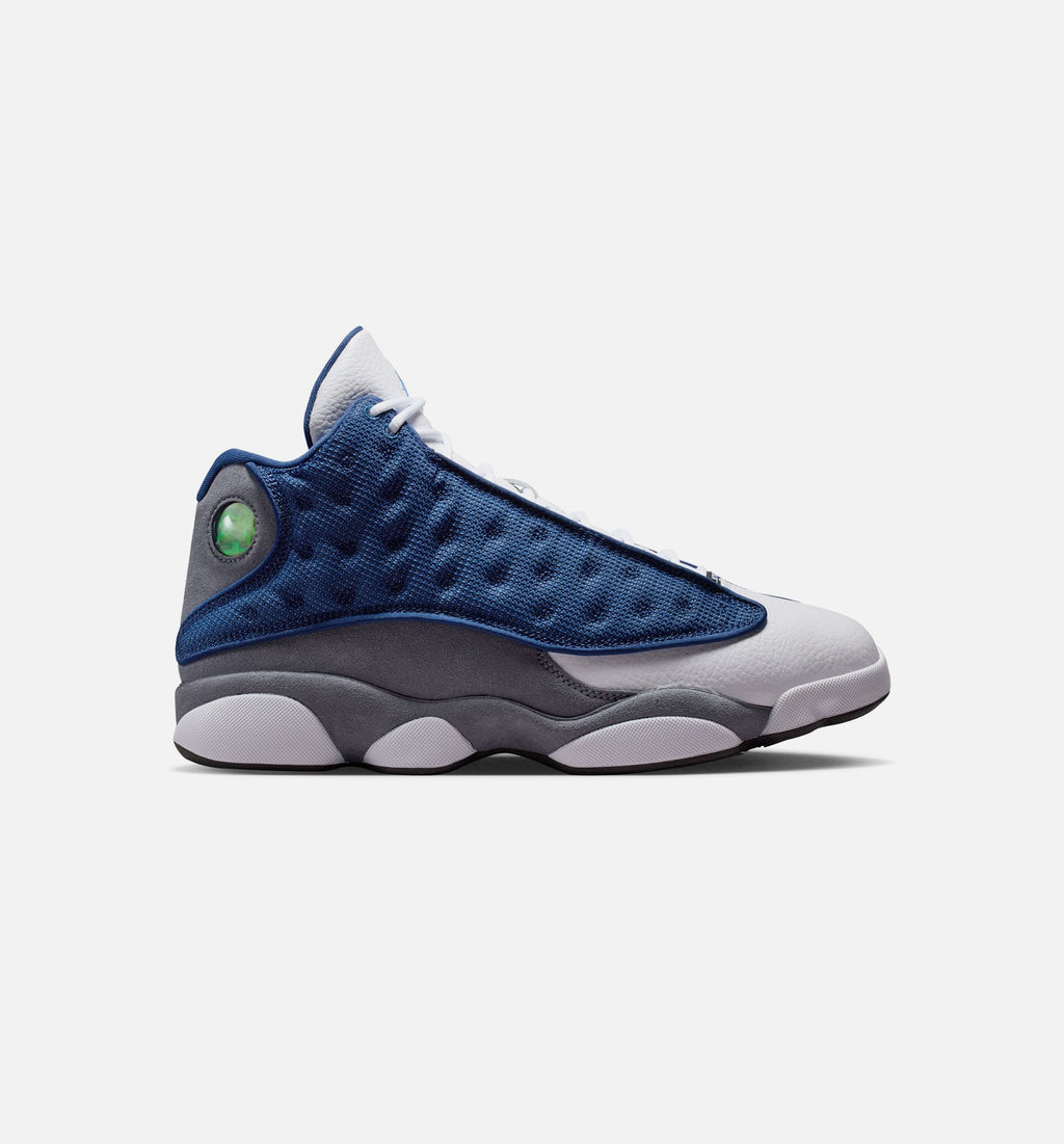 Air Jordan 13 Retro Navy And Flint Grey Mens Lifestyle Shoe - NavyUniversity BlueFlint GreyWhite Free Shipping