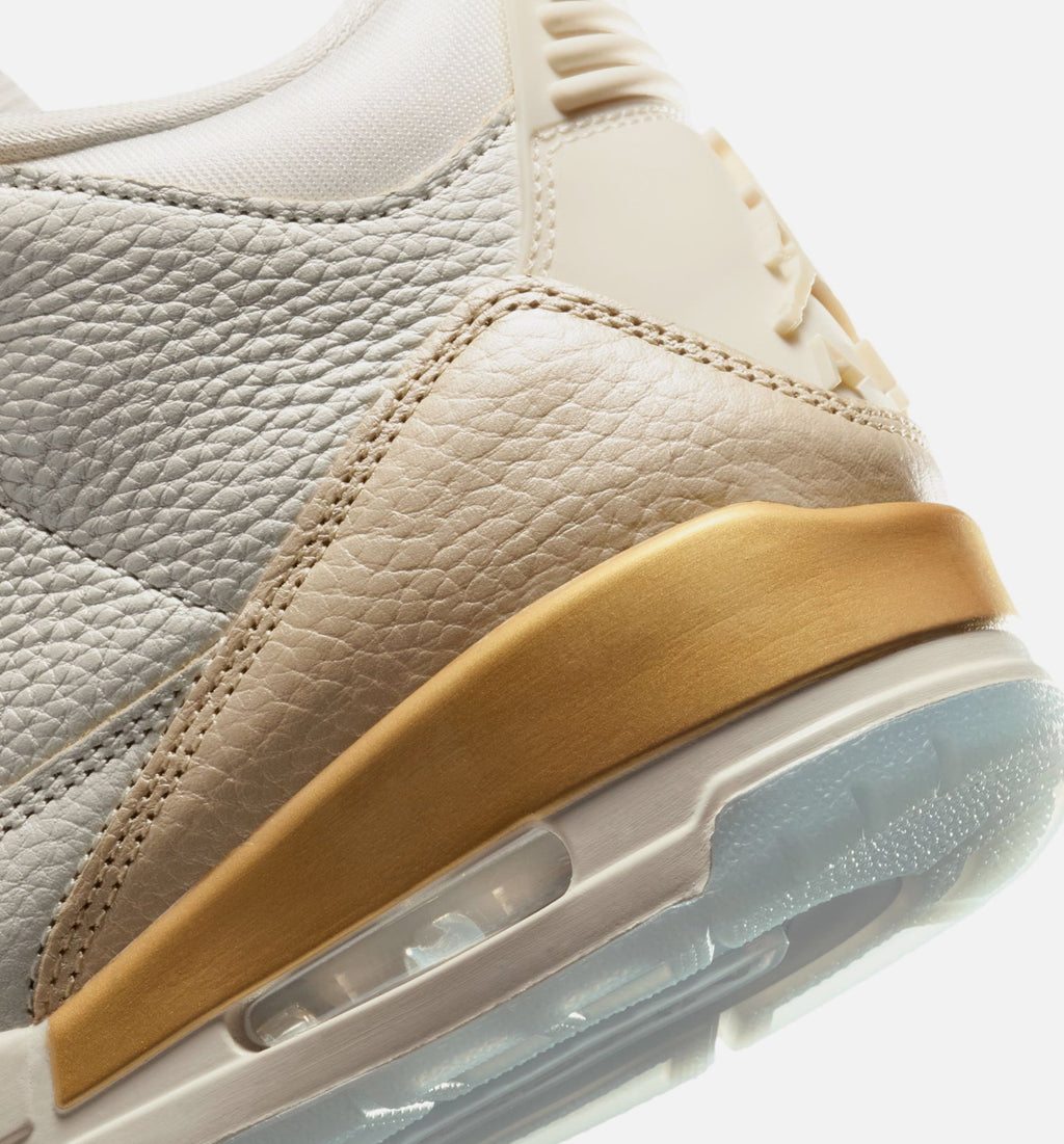 Air Jordan 3 Retro Women's Lifestyle Shoe - Sail / Team Gold / Pale Ivory / Metallic Gold / Ice