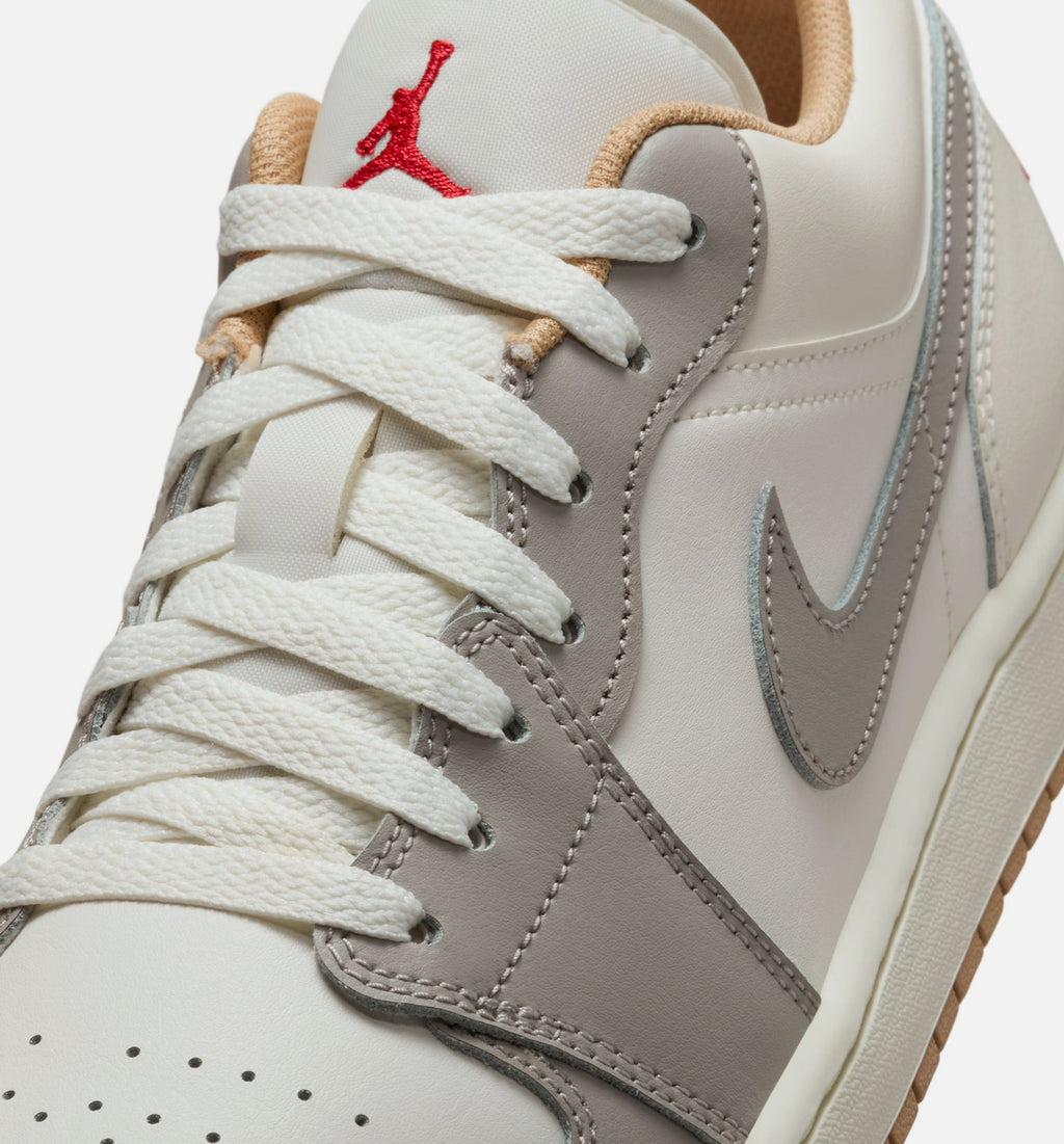Air Jordan 1 Low “Sail/Fire Red” 男士休闲鞋