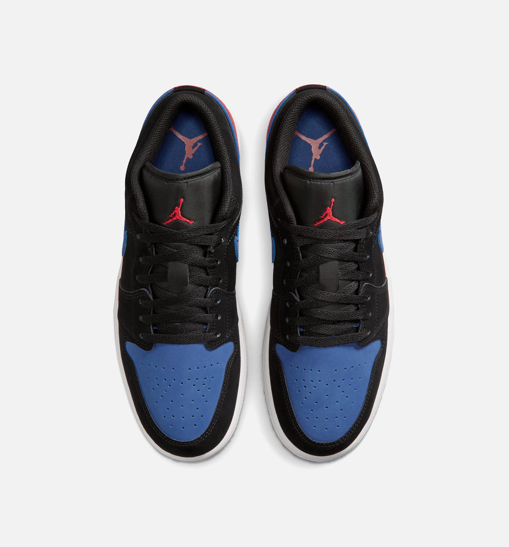 Air Jordan 1 Low “Black/True Blue” 男士休闲鞋