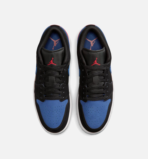 Air Jordan 1 Low “Black/True Blue” 男士休闲鞋