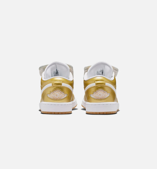 Air Jordan 1 Low “Gold / White / Gum Yellow” 女士休闲鞋