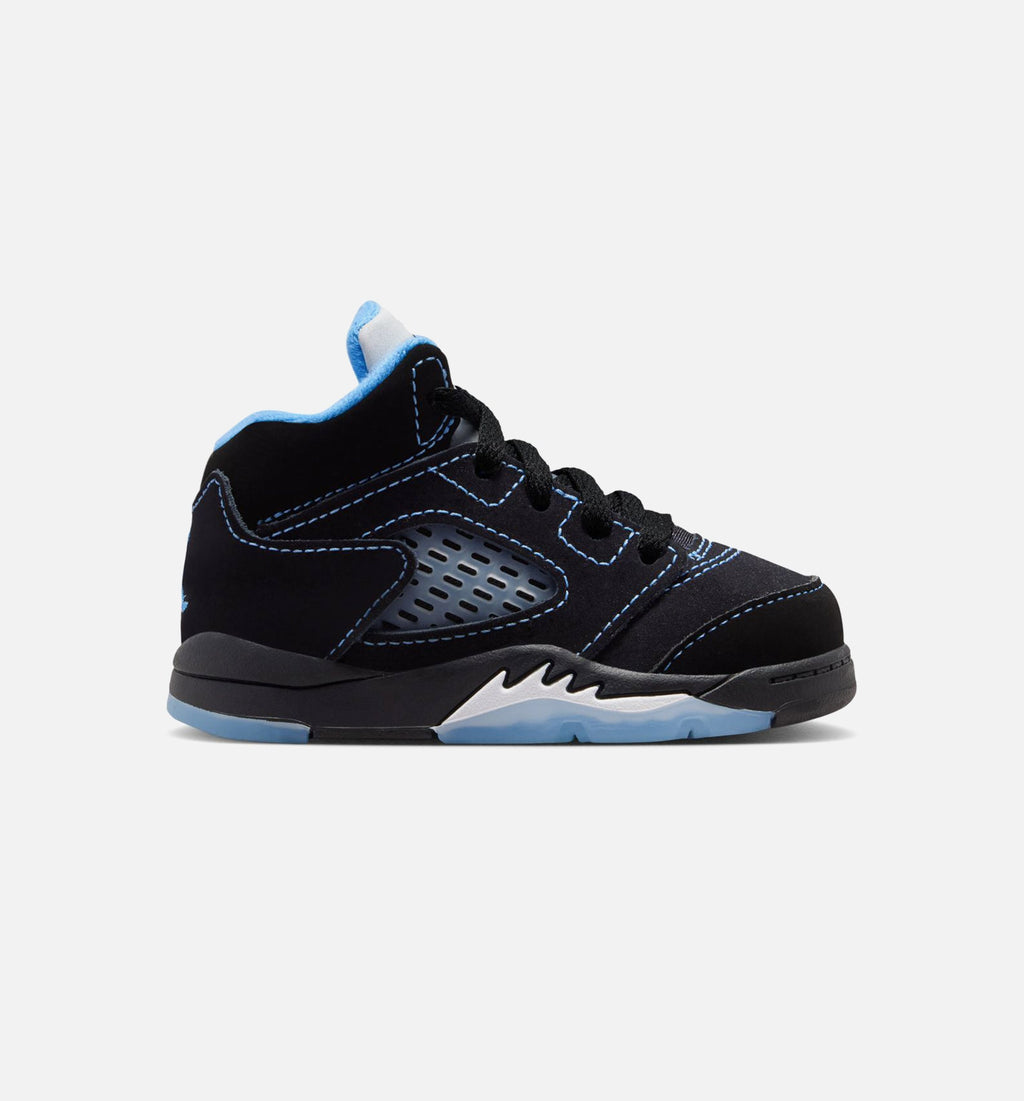 Air Jordan 5 Retro “Black Carolina” 婴幼儿休闲鞋