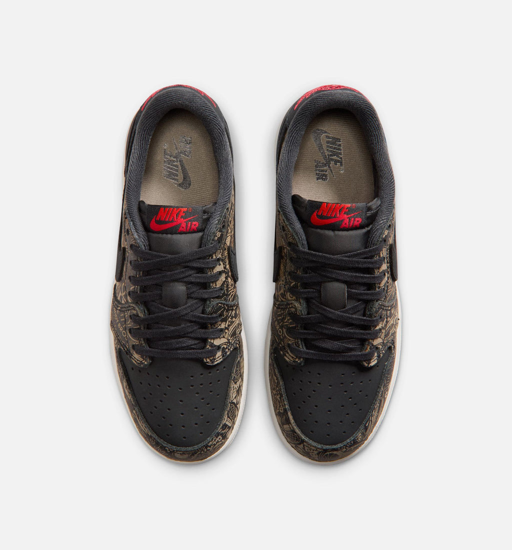 Air Jordan 1 Retro Low OG 黑红配色大童低帮休闲鞋 (GS)