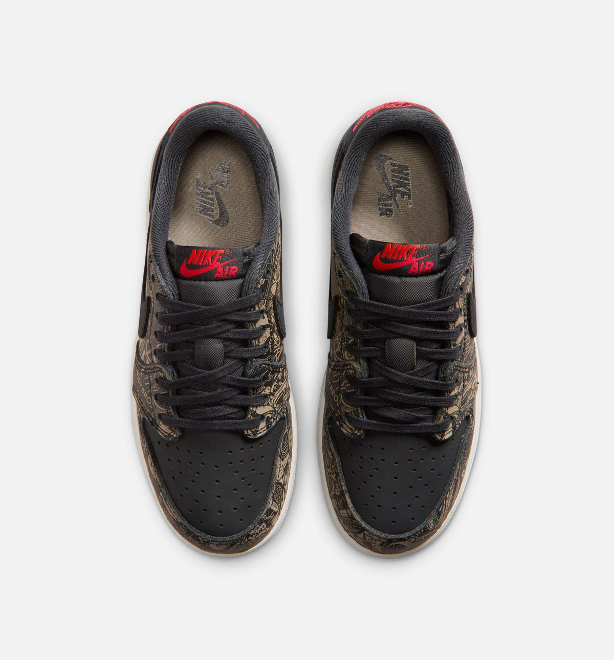 Air Jordan 1 Retro Low OG 黑红配色大童低帮休闲鞋 (GS)