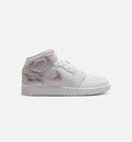 Air Jordan 1 Mid SE “White Field Silver” 大童休闲鞋