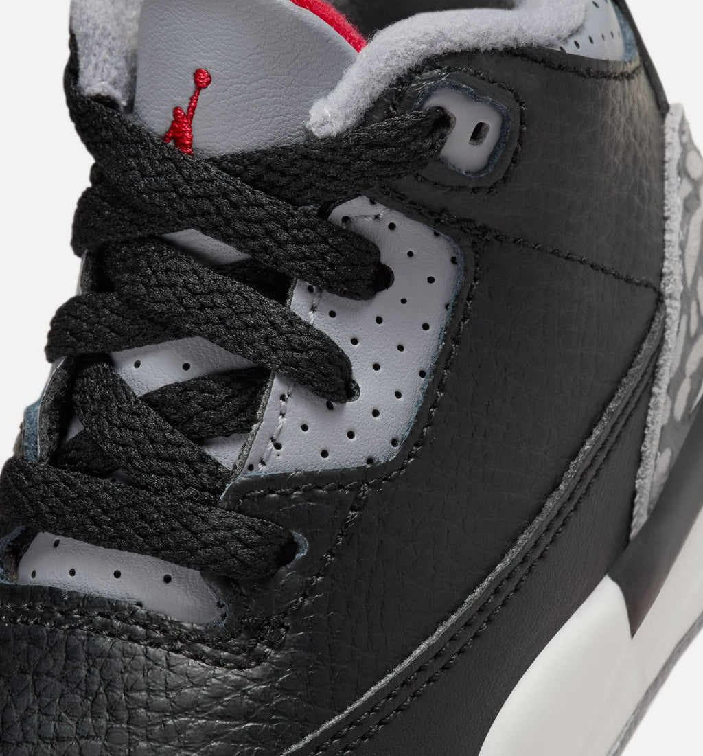 Air Jordan 3 Retro “Black Cement” 婴幼儿休闲鞋