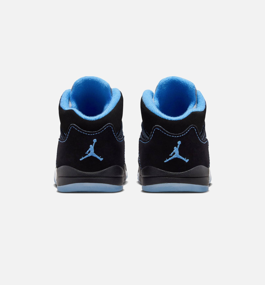Air Jordan 5 Retro “Black Carolina” 婴幼儿休闲鞋
