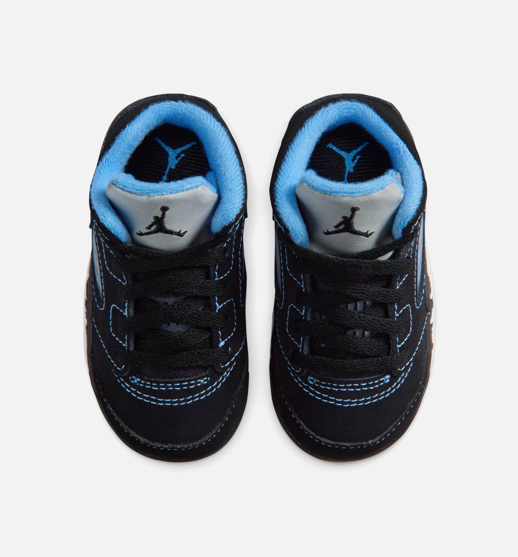 Air Jordan 5 Retro “Black Carolina” 婴幼儿休闲鞋