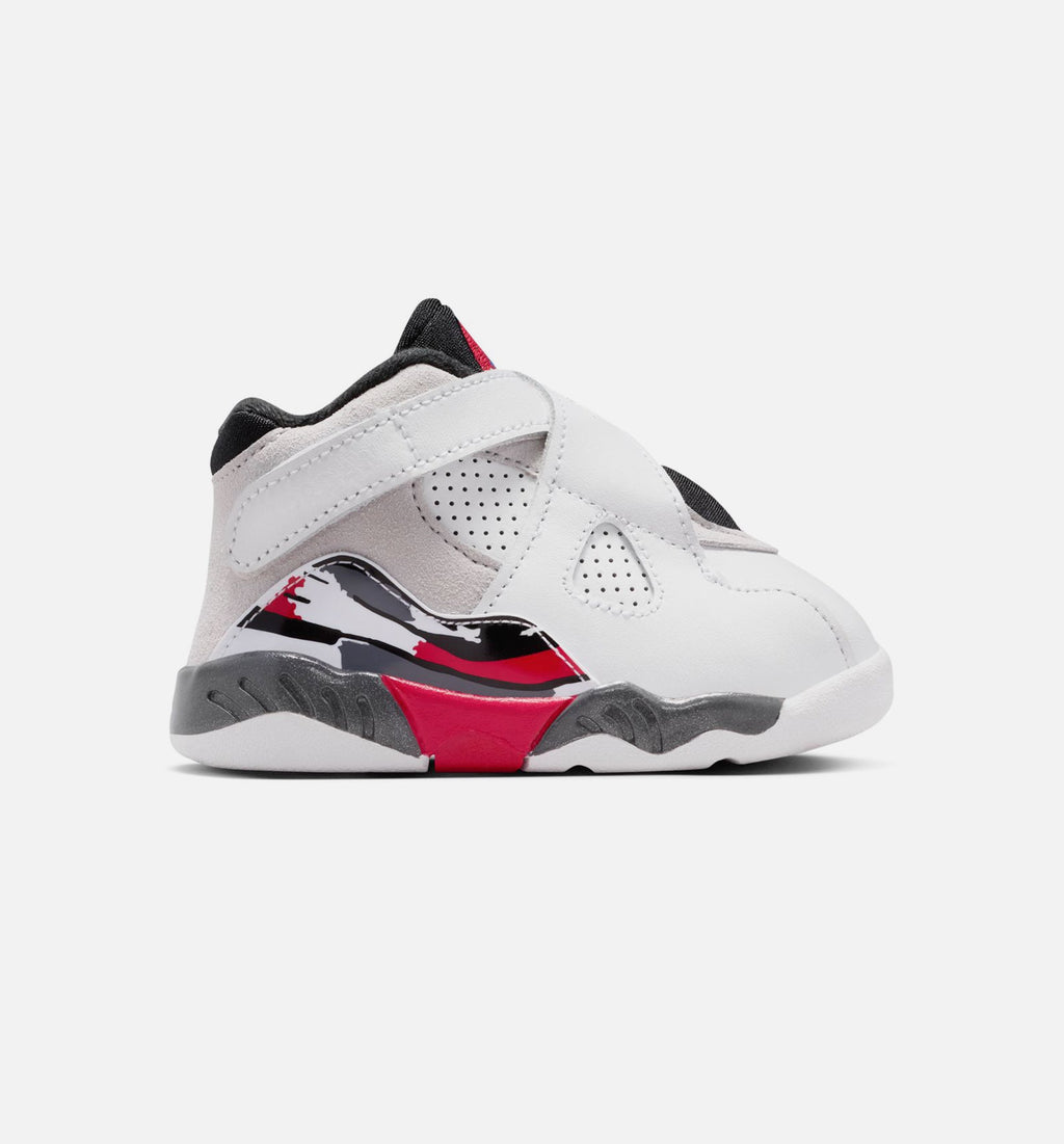 Air Jordan 8 Retro “White and True Red” 婴幼儿休闲鞋