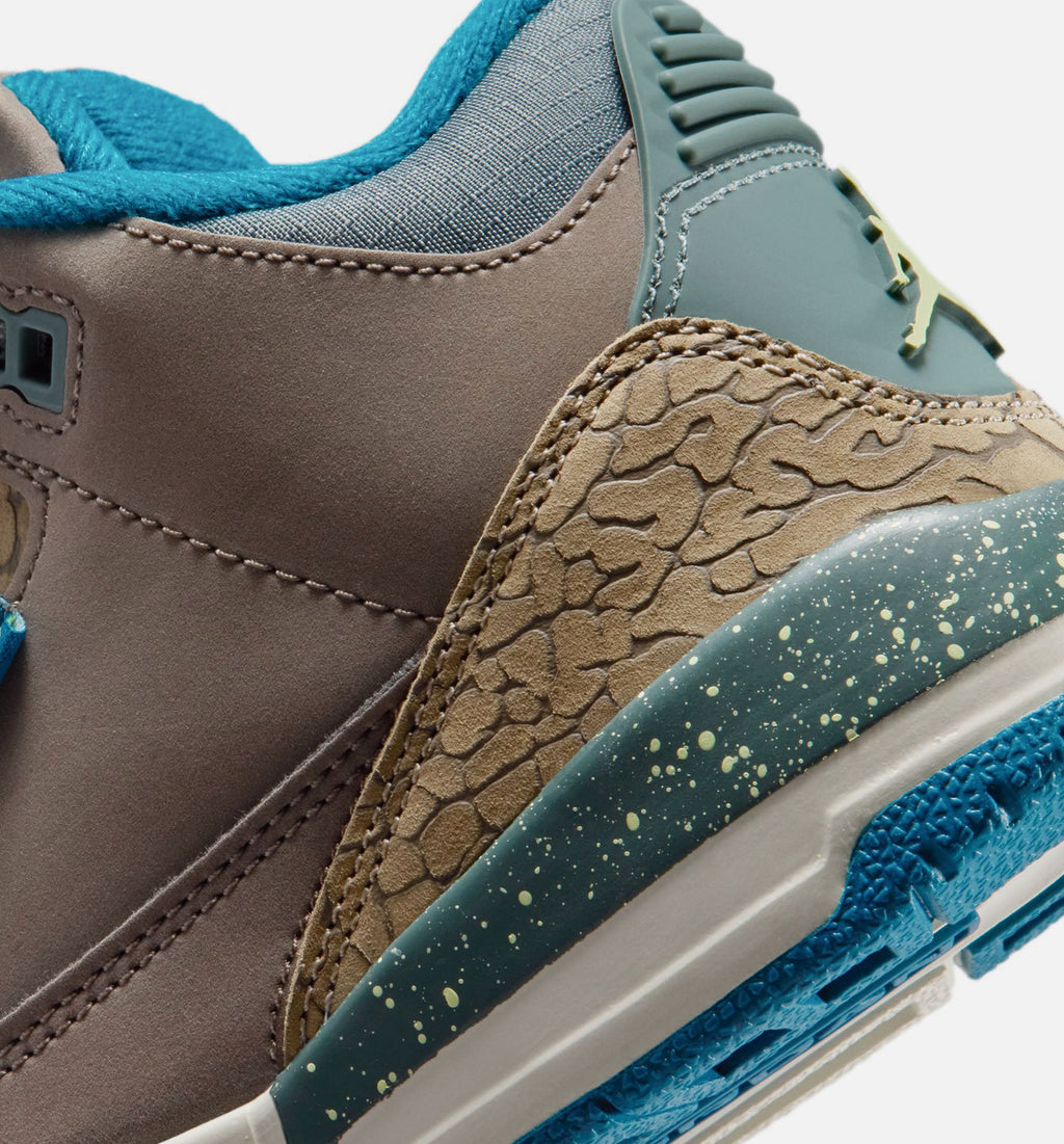 Air Jordan 3 Retro “Olive Grey” 幼童休闲鞋 (PS)