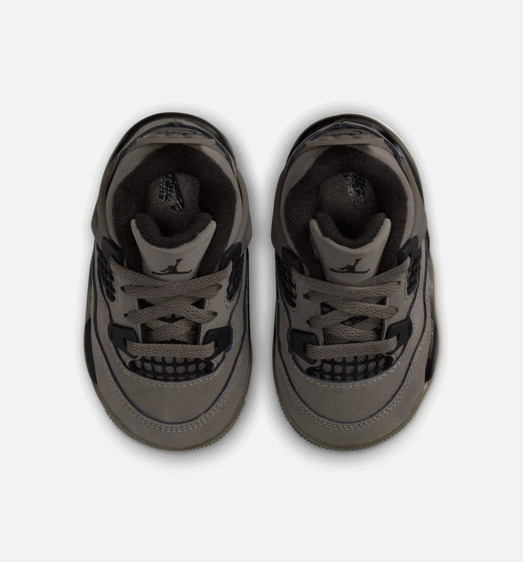 Air Jordan 4 Retro “Cave Stone and Black” 婴幼儿休闲鞋