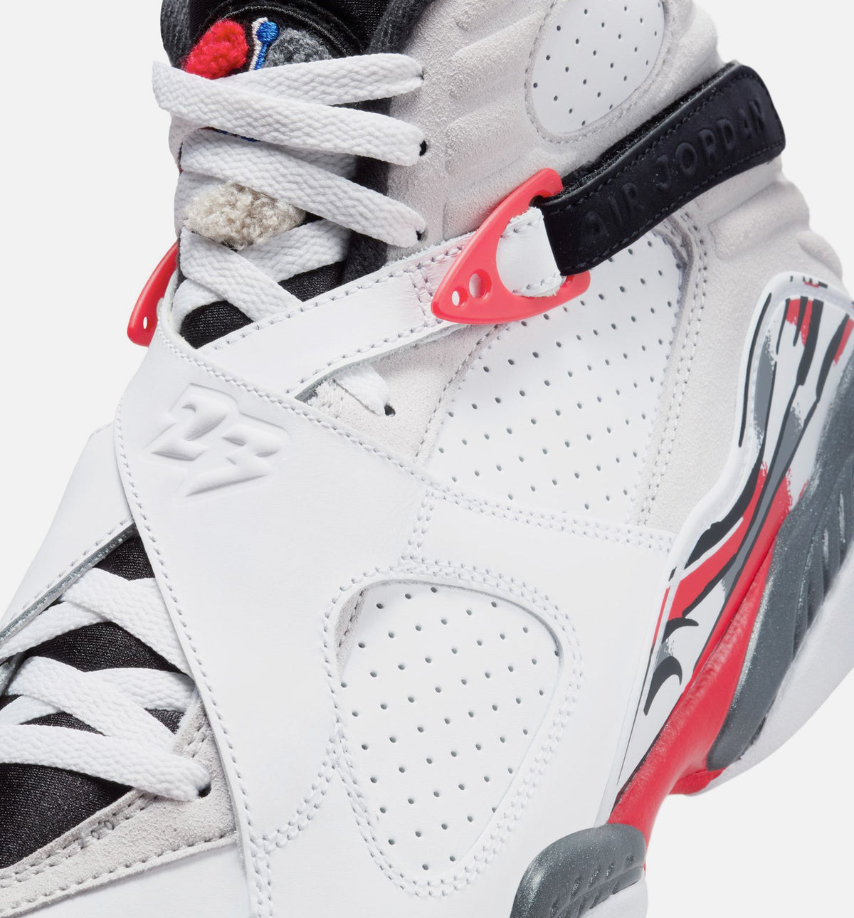 Air Jordan 8 Retro “White and True Red” 男士休闲鞋