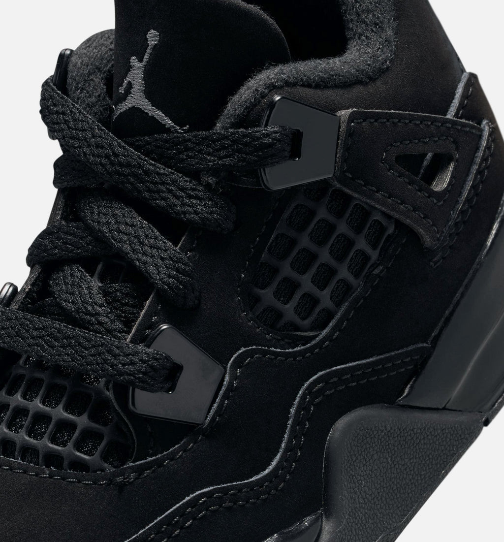 Air Jordan 4 Retro “Black Cat” 婴幼儿休闲鞋