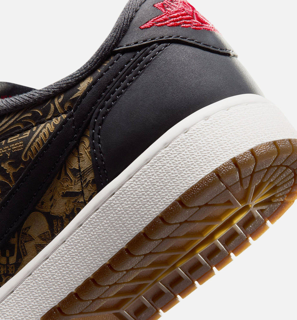 Air Jordan 1 Retro Low OG 黑红配色大童低帮休闲鞋 (GS)