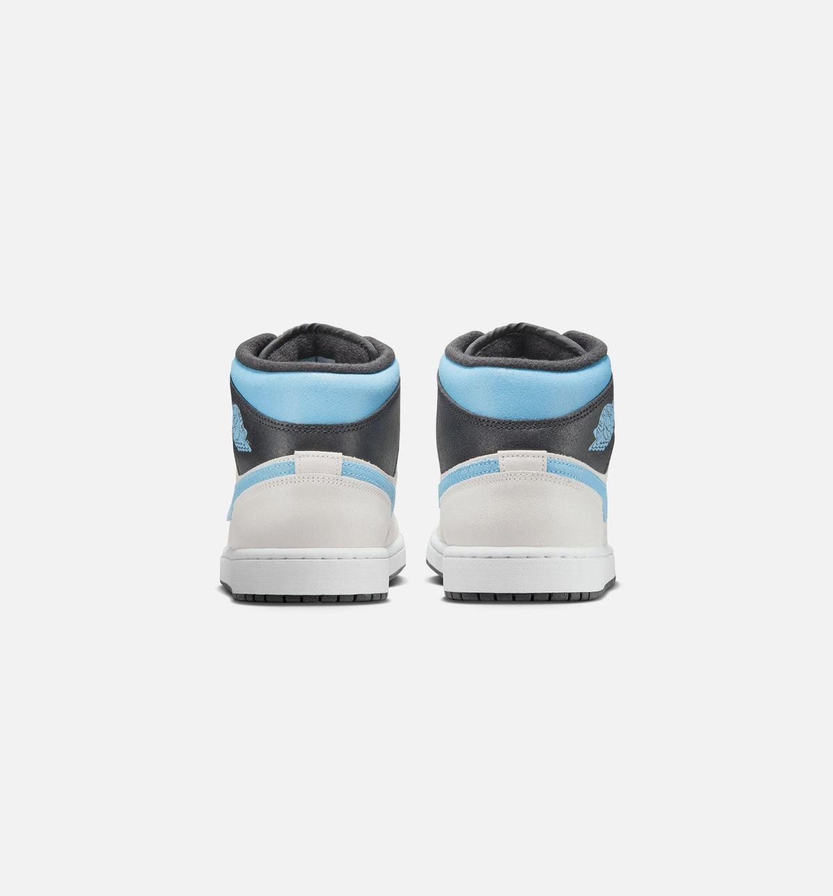 Air Jordan 1 Mid SE “Summit White Blue Chill Black” 男士休闲鞋