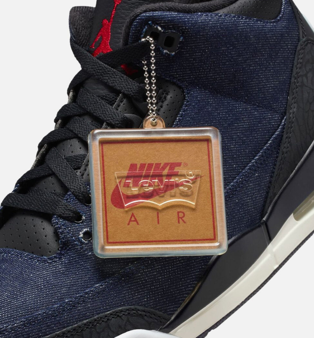 Air Jordan 3 x Levi’s “Indigo / Gym Red” 男士休闲鞋