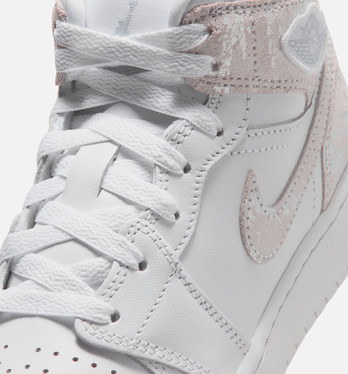 Air Jordan 1 Mid SE “White Field Silver” 大童休闲鞋