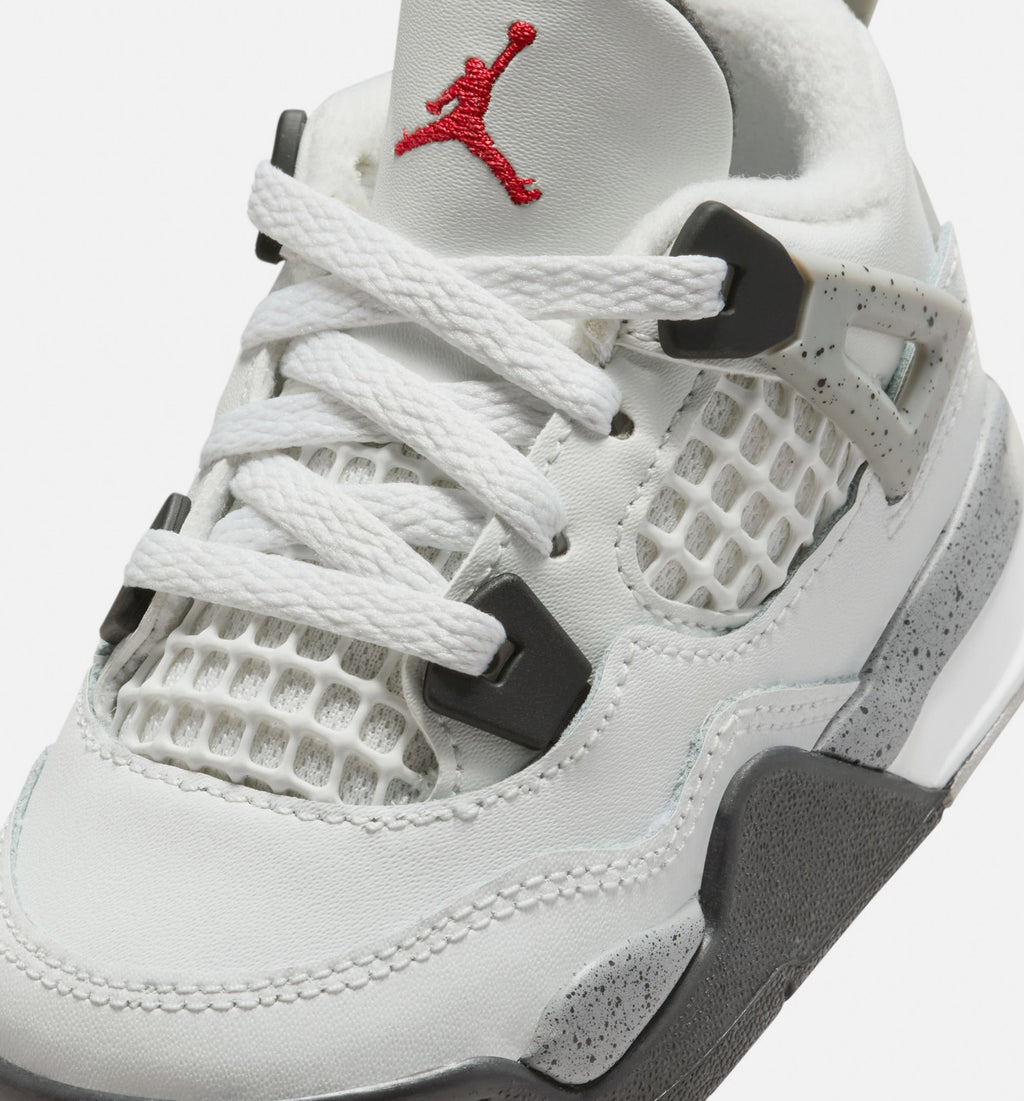 Air Jordan 4 Retro “White Cement” 婴幼儿休闲鞋