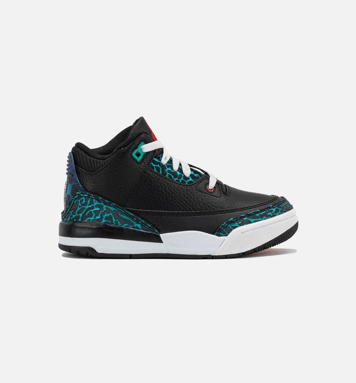 Air Jordan 3 Retro “Black and Hyper Jade” 幼童休闲鞋 (PS)