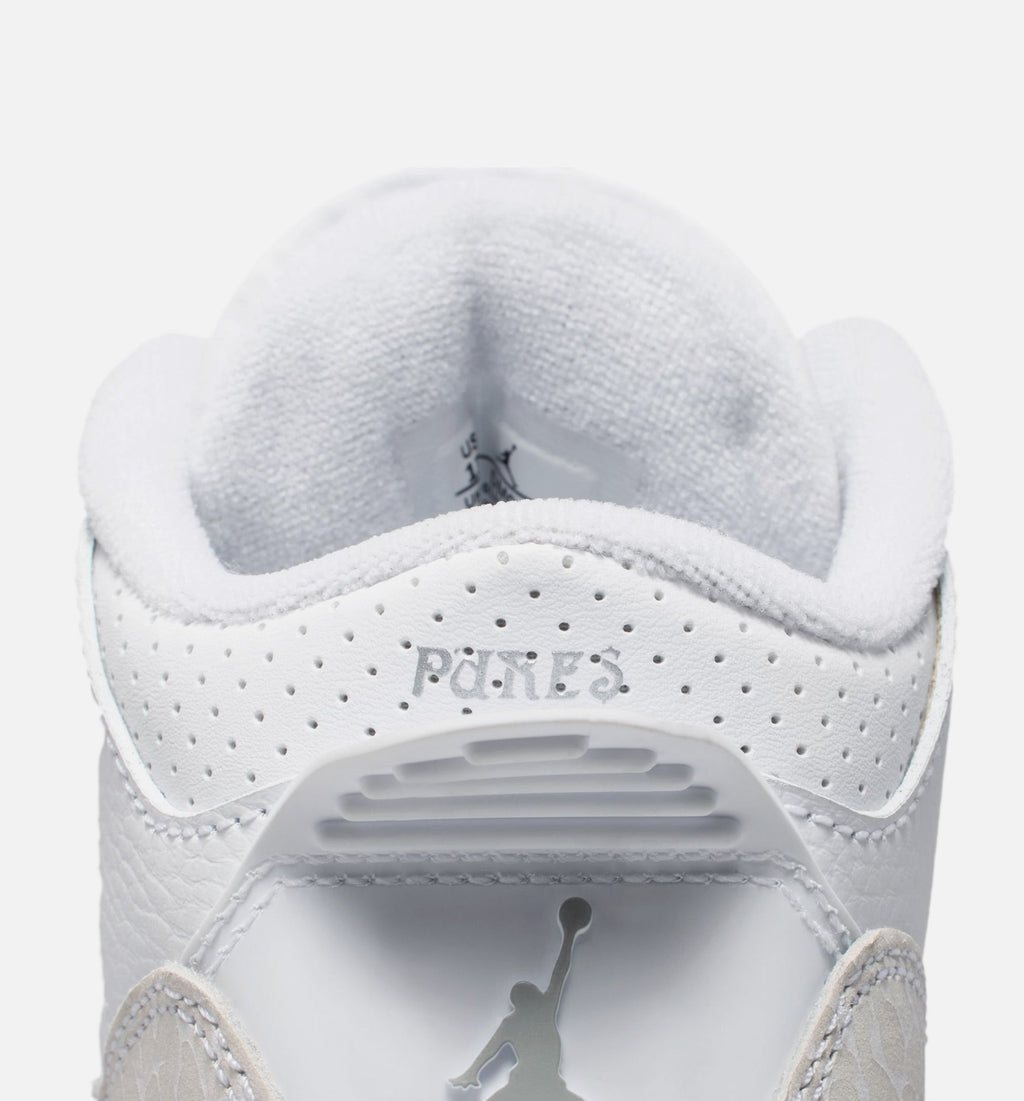 Air Jordan 3 Retro 白銀配色幼童休闲鞋 (PS)