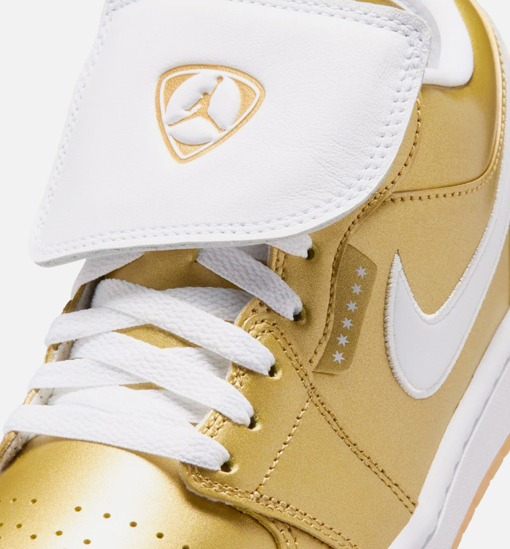 Air Jordan 1 Low “Gold / White / Gum Yellow” 女士休闲鞋