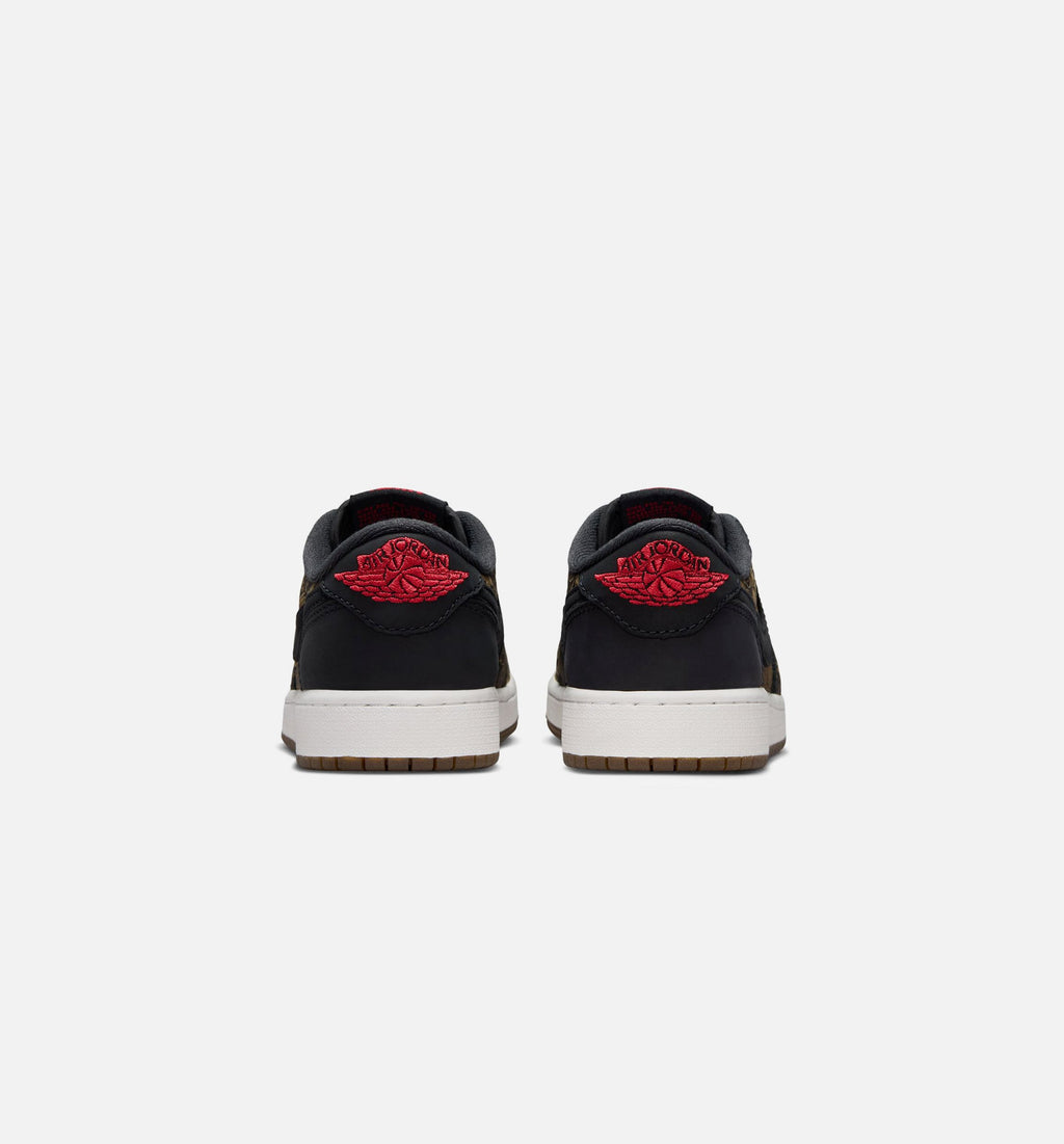 Air Jordan 1 Retro Low OG 黑红配色大童低帮休闲鞋 (GS)