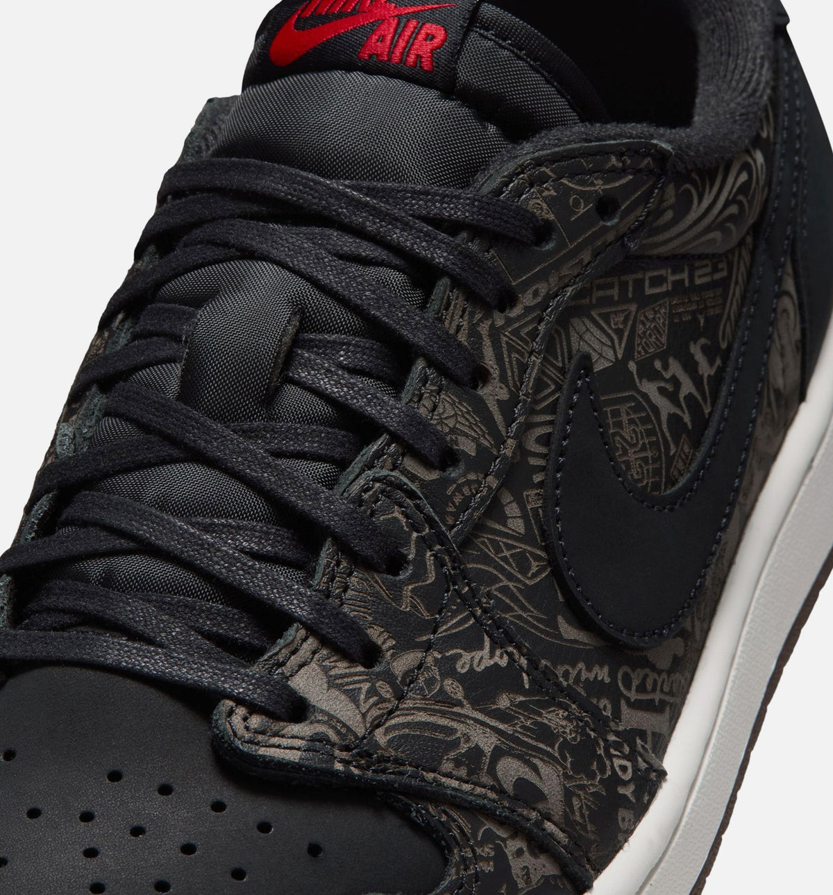 Air Jordan 1 Retro Low OG 黑红配色男士低帮休闲鞋