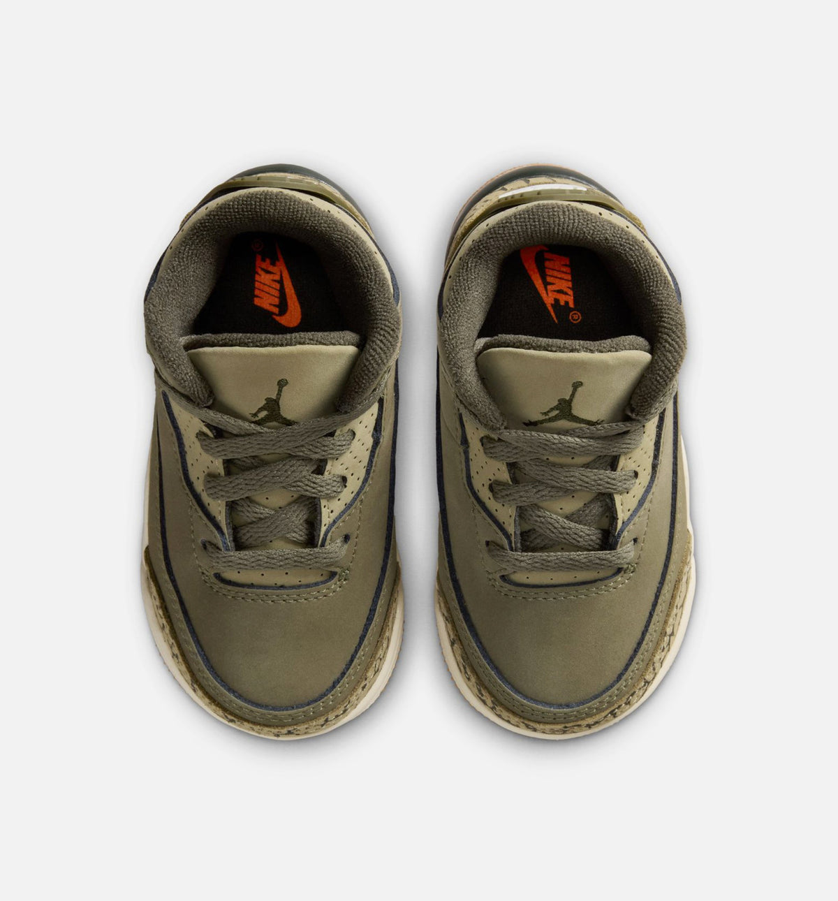 Air Jordan 3 Retro “Medium Olive” 婴幼儿休闲鞋