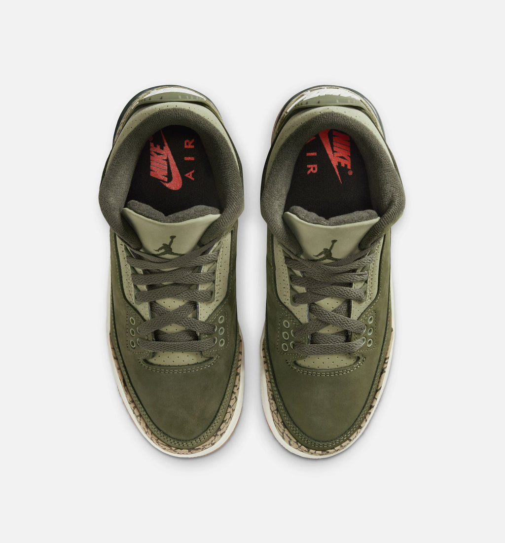 Air Jordan 3 Retro “Medium Olive” 大童休闲鞋 (GS)