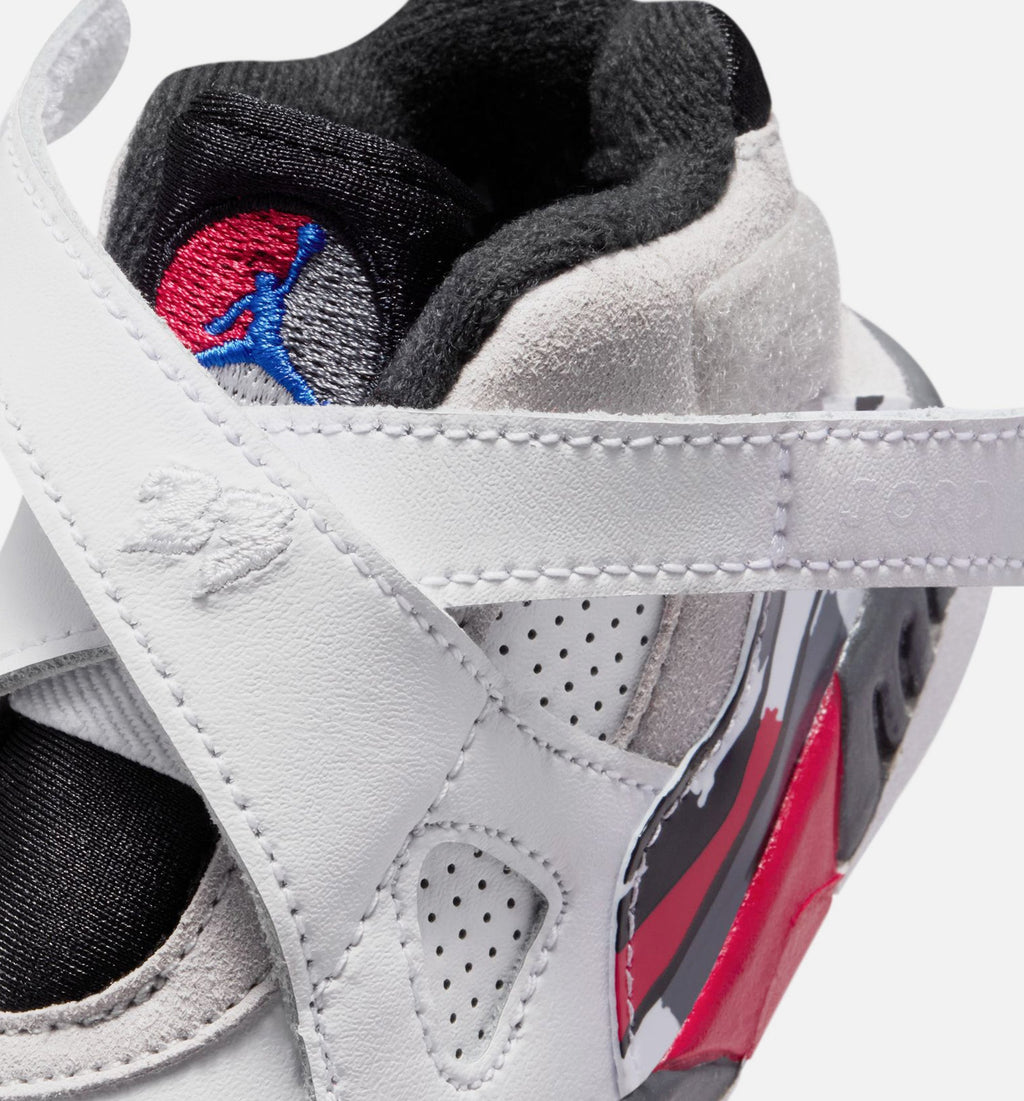 Air Jordan 8 Retro “White and True Red” 婴幼儿休闲鞋