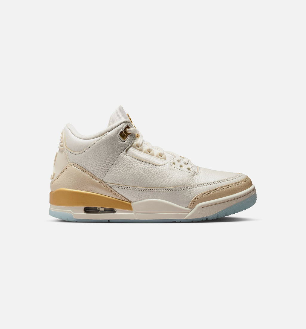 Air Jordan 3 Retro Women's Lifestyle Shoe - Sail / Team Gold / Pale Ivory / Metallic Gold / Ice