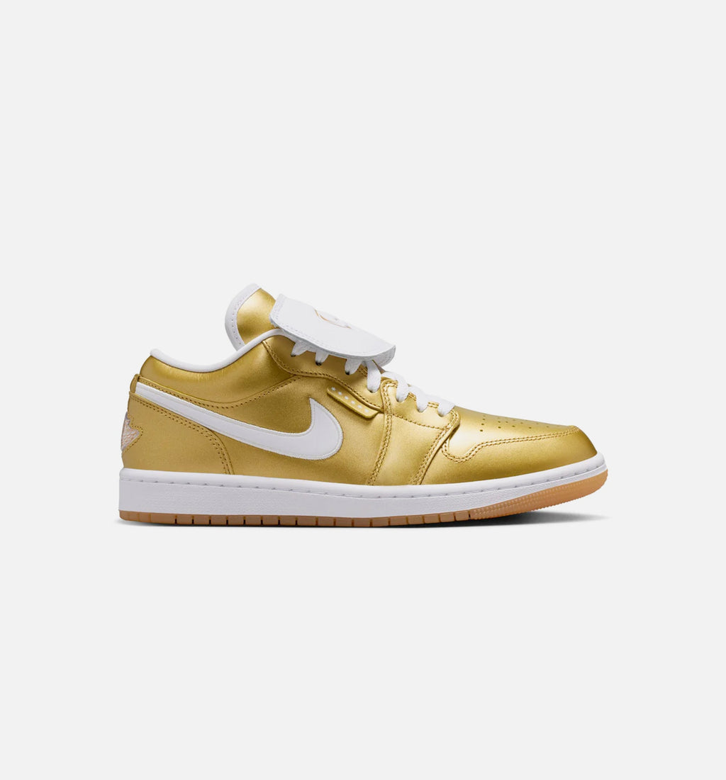 Air Jordan 1 Low “Gold / White / Gum Yellow” 女士休闲鞋