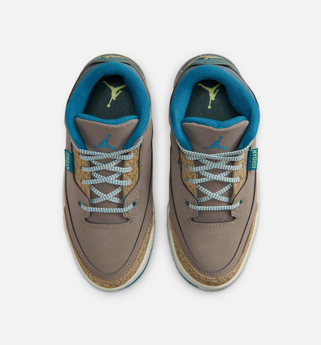 Air Jordan 3 Retro “Olive Grey” 幼童休闲鞋 (PS)