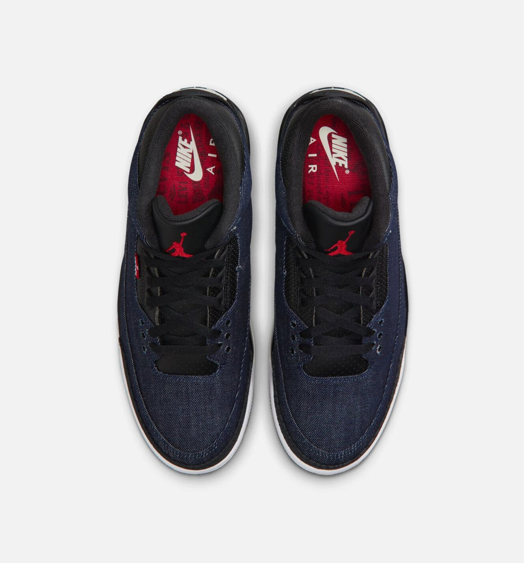 Air Jordan 3 x Levi’s “Indigo / Gym Red” 男士休闲鞋